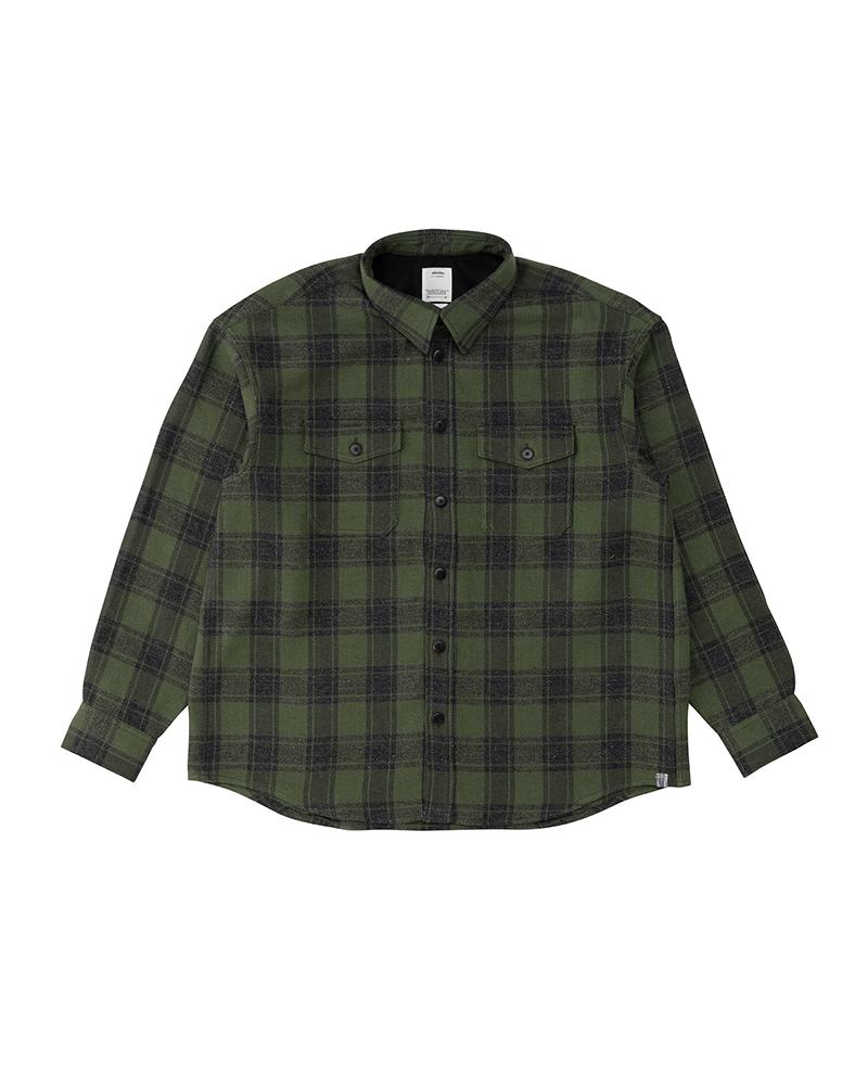 ☆超希少☆ 18AW VISVIM SPOT BLACK ELK FLANNEL グリーン ...